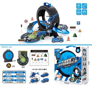 Парковка синяя КОЛЕСО в кор., 3072И 3072И