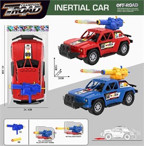 Джип 43,5 см инерционный с пушкой в пак., 6802 6802