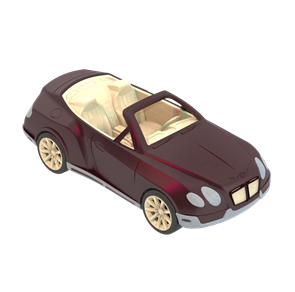 Машина «Кабриолет Черри» 44*19*15 см., 273/21НП 273/21НП