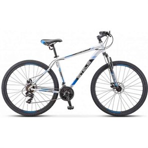Велосипед 29" Navigator-900 серебристый/синий диск рама 19 от 15лет, В900д19серыйсиний