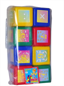 *Набор Кубики XL 8 дет. кубик 15*15*15 см., 3, 6005