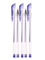 Ручка гелевая СИНЯЯ d=0,7, с прозрачным корпусом, в пэт,  100, РГ-0651 - фото 11356