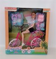 Кукла на велосипеде с аксессуарами в кор., LY519-D - фото 22307