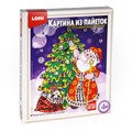 Картина из пайеток "Волшебный блеск" с размером основы 20*25 см НОВОГОДНЯЯ СКАЗКА в кор., Ап-040 Ап-040 - фото 25009